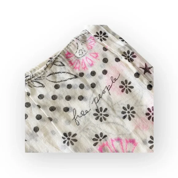 FREE w/$50 Order 𖦹 new Free People ☮︎︎ Print Tote ☮︎︎ Neon Pink on Canvas ☮︎︎ - Picture 7 of 13